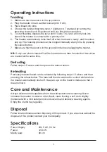 Предварительный просмотр 5 страницы Coline 134801 Instruction Manual