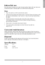 Preview for 5 page of Coline F-208A Owner'S Manual