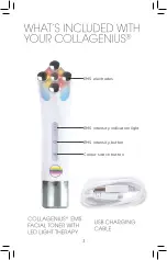 Preview for 3 page of Collagenius EMS Facial Toner with LED Light Therapy User Manual