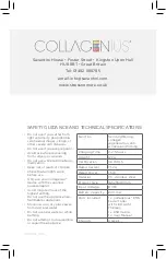 Preview for 8 page of Collagenius EMS Facial Toner with LED Light Therapy User Manual