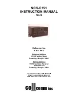 Collcomm NCS-C151 Instruction Manual preview