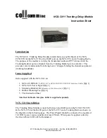 Предварительный просмотр 1 страницы Collcomm NCS-C411 Instruction Sheet