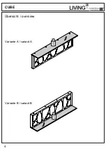 Предварительный просмотр 4 страницы Collection C LEONARDO living CUBE Panel with one shelf Assembly Instruction Manual