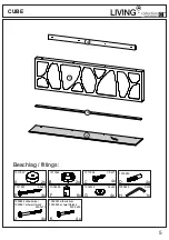 Предварительный просмотр 5 страницы Collection C LEONARDO living CUBE Panel with one shelf Assembly Instruction Manual