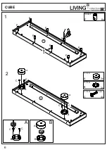 Предварительный просмотр 6 страницы Collection C LEONARDO living CUBE Panel with one shelf Assembly Instruction Manual