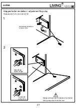 Preview for 21 page of Collection C LIVING AUREA Assembly Instruction Manual