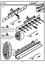 Предварительный просмотр 27 страницы Collection C LIVING AUREA Assembly Instruction Manual