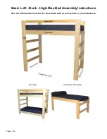 College Bed Lofts Basic Loft Assembly Instructions Manual preview