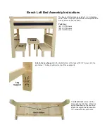 Preview for 1 page of College Bed Lofts Bench Loft Bed Assembly Manual