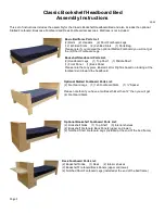 Предварительный просмотр 1 страницы College Bed Lofts Classic Bookshelf Headboard Bed Assembly Instructions Manual