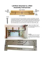 College Bed Lofts Loft Bed Attached to a Wall Assembly Manual preview