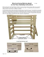 Preview for 1 page of College Bed Lofts Short Shelf Assembly Instructions