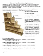 College Bed Lofts Stairs with Open Shelves Assembly Instructions preview