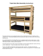 College Bed Lofts Triple Bunk Bed Assembly Manual preview