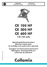 Collomix CX 100 HF Operating/Safety Instructions Manual предпросмотр