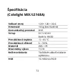 Предварительный просмотр 72 страницы Cololight LS168A User Manual