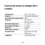 Предварительный просмотр 122 страницы Cololight LS168A User Manual