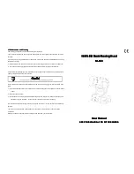 Color imagination SI-053 User Manual preview