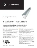 Предварительный просмотр 1 страницы Color Kinetics Graze Inground Enclosure Installation Instructions Manual