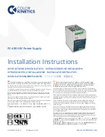 Preview for 1 page of Color Kinetics PS-480 Installation Instructions