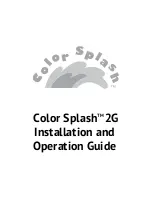 Color Splash LPL-2030-12-2 Installation And Operation Manual предпросмотр