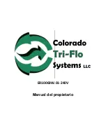 Preview for 9 page of Colorado Tri-Flo ER10000W.01-230V Owner'S Manual