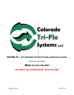 Предварительный просмотр 7 страницы Colorado Tri-Flo ER1800W.01 Owner'S Manual