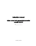 Colorado Video VC619 Instruction Manual preview