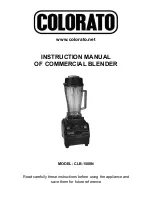 Preview for 1 page of COLORATO CLB-1500N Instruction Manual