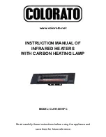 Preview for 1 page of COLORATO CLHR-0015FC Instruction Manual