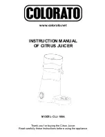 COLORATO CLJ-180A Instruction Manual preview