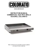 Предварительный просмотр 1 страницы COLORATO ECOGRILL HOME Instruction Manual