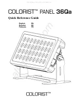 Colorist PANEL 36Qa Quick Reference Manual предпросмотр