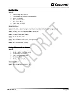 Preview for 67 page of Colorjet AURAJET II Series Installation And Troubleshoot Manual