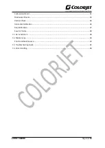 Предварительный просмотр 4 страницы Colorjet SOFTJET GRAND Installation And Troubleshoot Manual