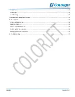 Предварительный просмотр 4 страницы Colorjet SONIQ i User Manual