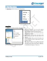 Предварительный просмотр 11 страницы Colorjet SubliXpress plus User Manual