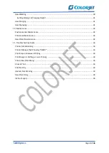 Предварительный просмотр 4 страницы Colorjet SubliXpress User Manual