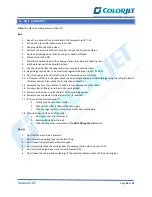 Предварительный просмотр 60 страницы Colorjet VASTRAJET K2 User Manual