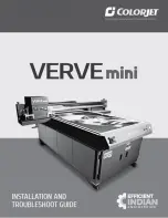 Colorjet Verve Mini Installation And Troubleshoot Manual предпросмотр