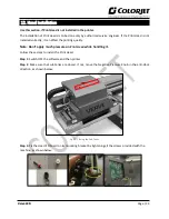 Предварительный просмотр 24 страницы Colorjet VerveLED VLR 2513 Installation And Troubleshoot Manual