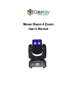 ColorKey Mover Beam 4 Zoom User Manual предпросмотр