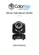 Предварительный просмотр 1 страницы ColorKey Mover Halo Beam QUAD User Manual