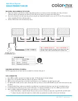 Preview for 11 page of Coloronix ColorFlood Square C-SS2-RGBW-10S-24 Manual