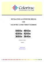 Preview for 1 page of Colortrac 3640e Installation And Operating Manual