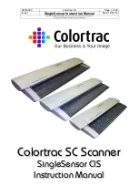 Colortrac SingleSensor CIS Instruction Manual preview