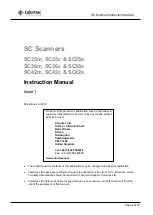 Предварительный просмотр 2 страницы Colortrac SingleSensor CIS Instruction Manual