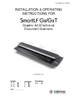 Colortrac SmartLF Gx Installation & Operating Instructions Manual preview