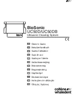 coltene/whaledent BioSonic UC50 Owner'S Manual preview