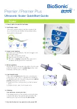 Coltene BioSonic Suvi Premier Quick Start Manual preview